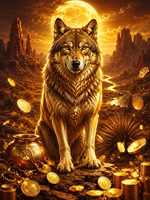 Wolf Gold jackpot slot at Mafiacasino Canada